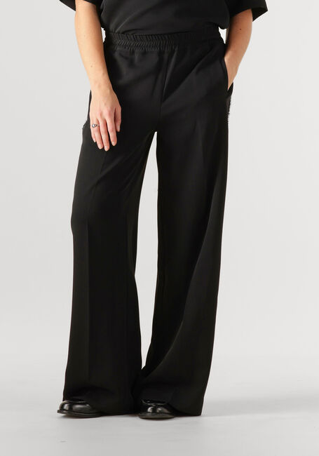 Schwarze CATWALK JUNKIE Weite Hose JOGGER TROUSERS WITH STRASS DETAIL - large