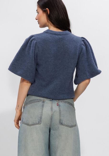 Blaue MSCH COPENHAGEN Top MSCHJINIE HOPE 2/4 PULLOVER - large