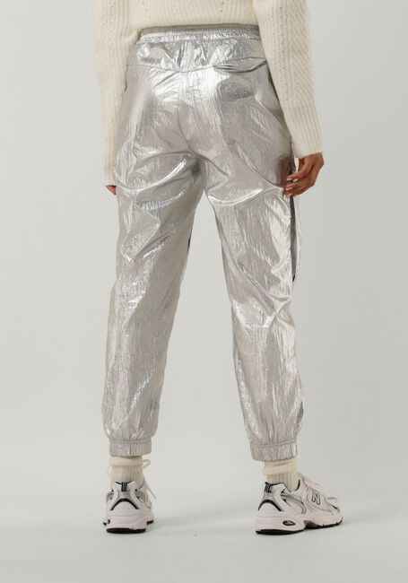 Silberne CO'COUTURE Hose TRICE METAL TECH PANT - large