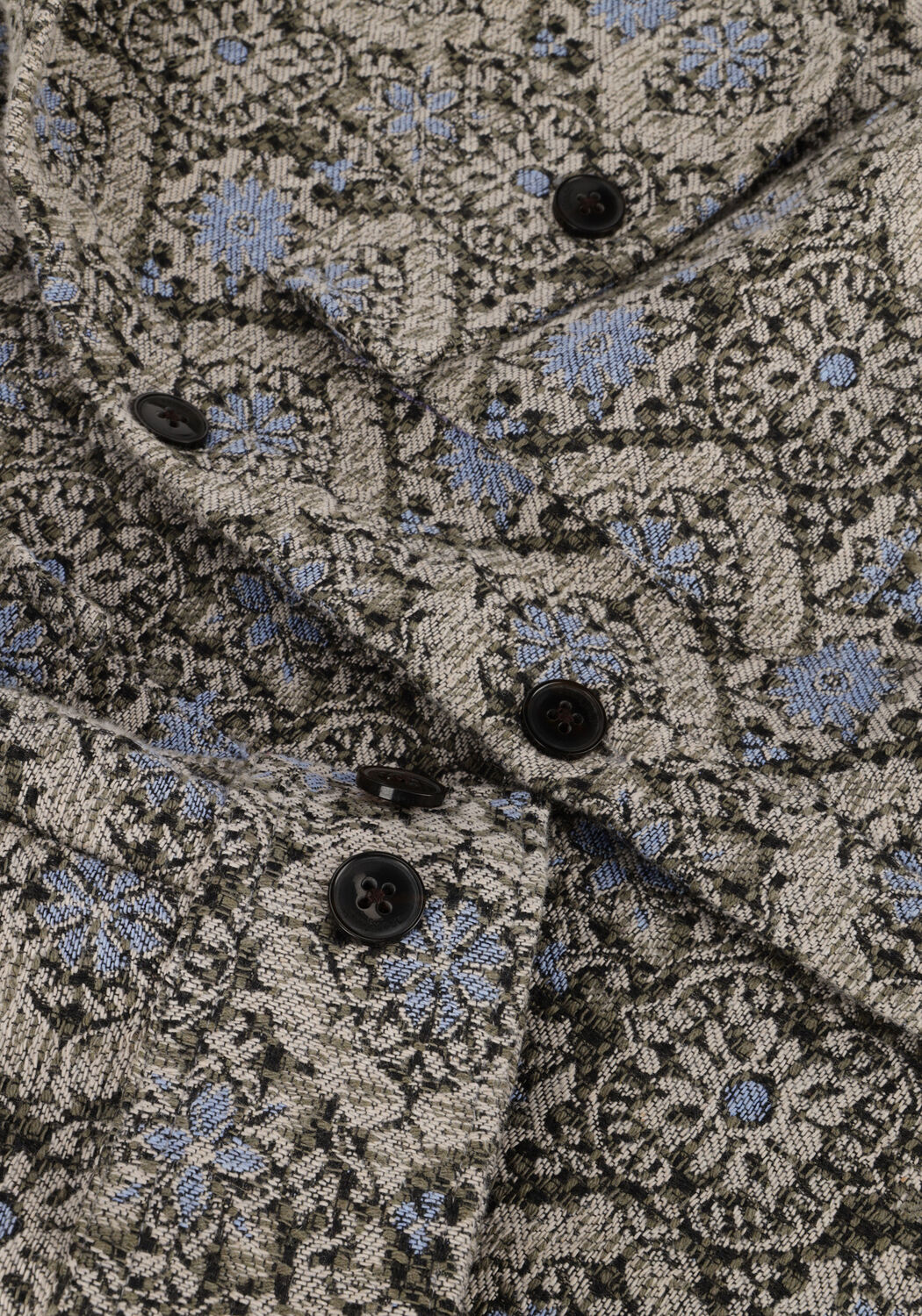 Blaue ANERKJENDT Hemden AKOSCAR JAQUARD OVER SHIRT - large