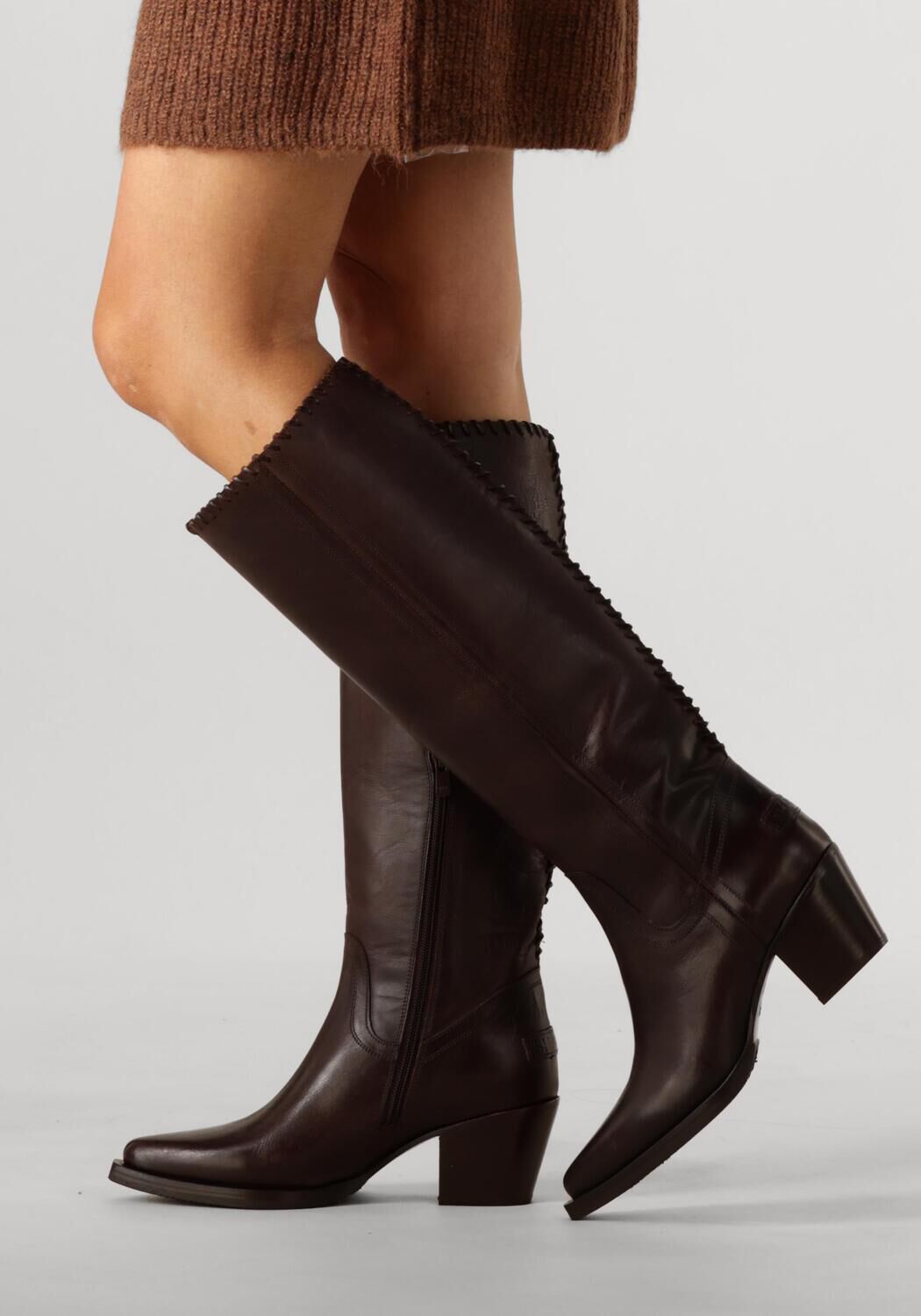 Braune SHABBIES Hohe Stiefel JAYMIE TUBA - large