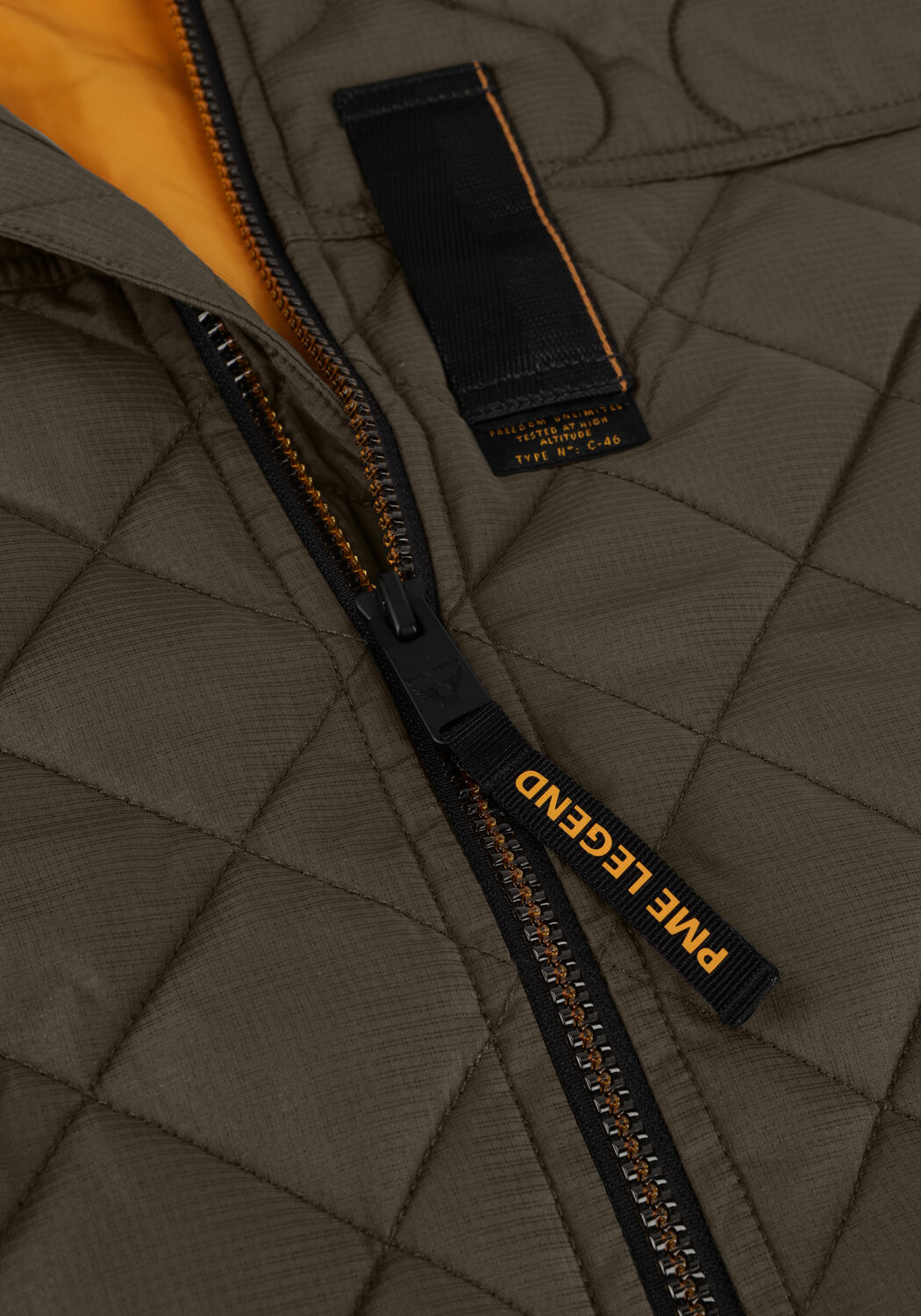 Gr&uuml;ne PME LEGEND Wattierte Jack BOMBER JACKET CARGO GLIDER 4.0 BRIGHTSTER - large