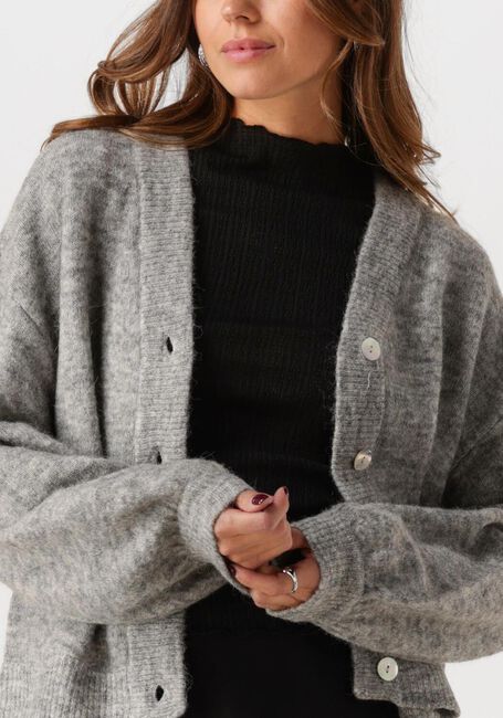 Graue MSCH COPENHAGEN Strickjacke MSCHPETRINELLE HOPE CARDIGAN - large