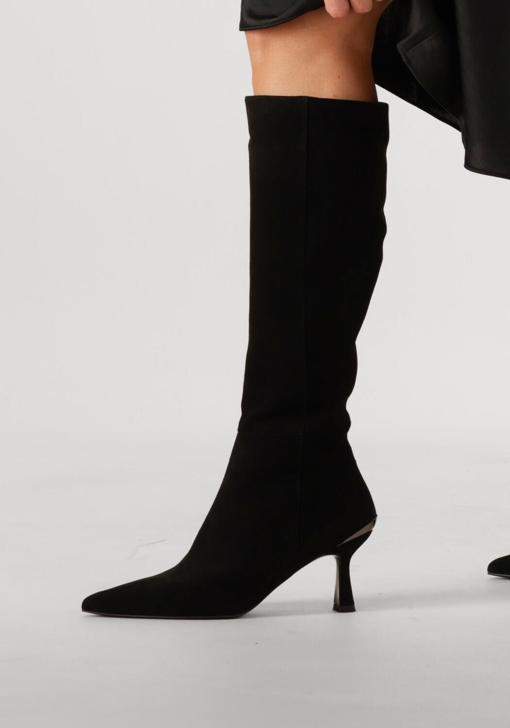 Schwarze STEFANO LAURAN Hohe Stiefel BOTA - large