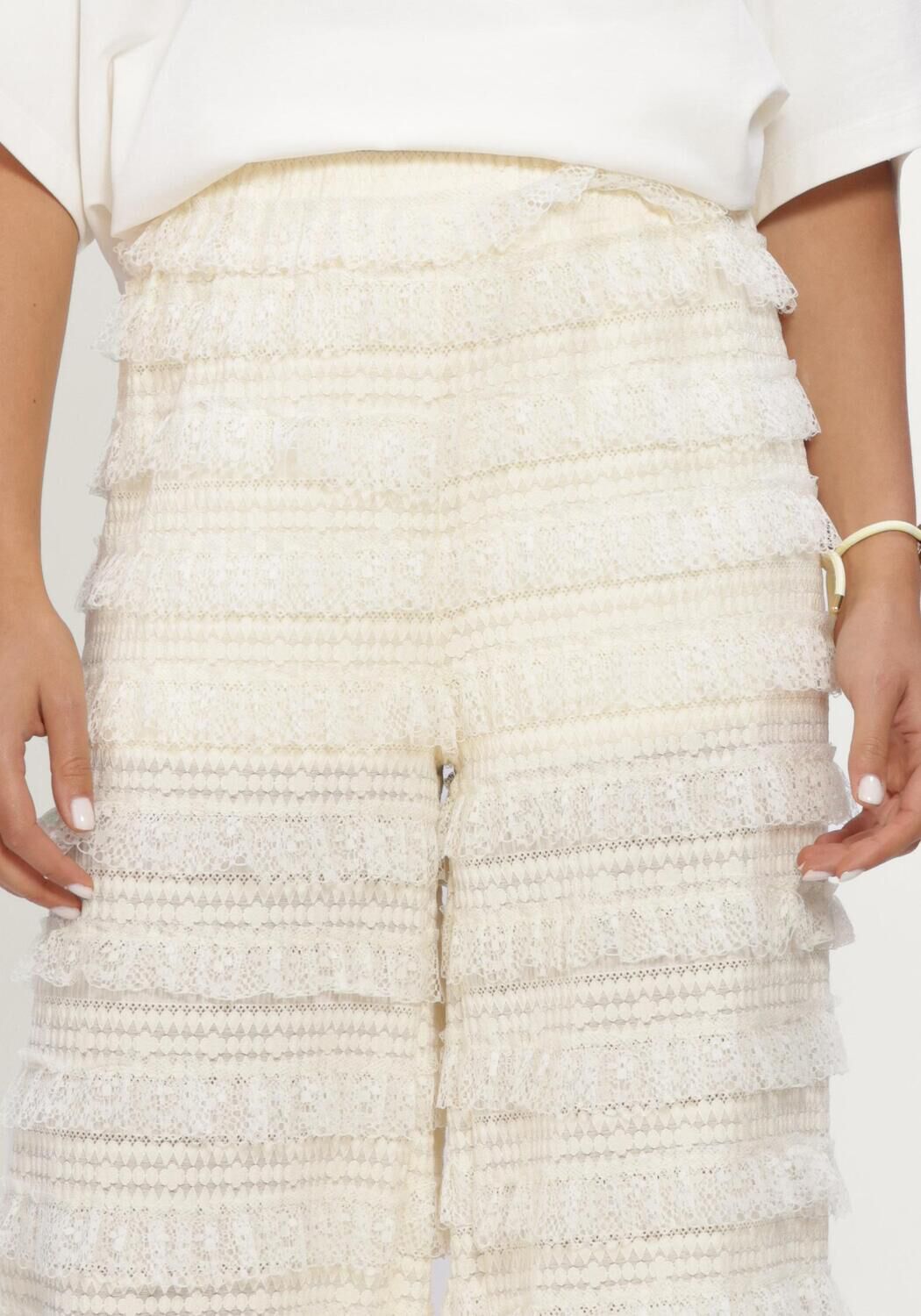 Nicht-gerade weiss HARPER & YVE Weite Hose LO-PA - large
