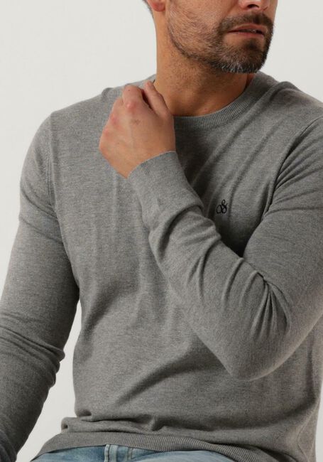Graue SCOTCH & SODA Pullover ESSENTIALS - CLASSIC CREWNECK PULLOVER - large