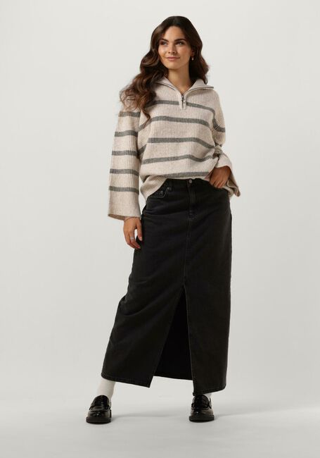 Sand NEO NOIR Pullover NEVENA STRIPE KNIT BLOUSE - large