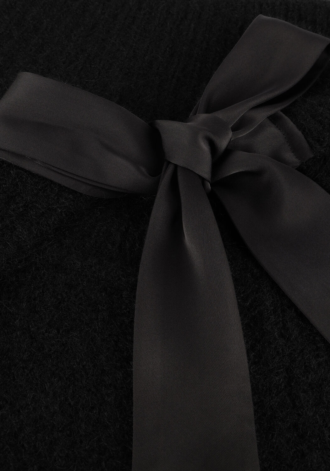 Schwarze CO'COUTURE Pullover CORALIE BOW RIB KNIT - large