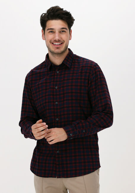 Bordeaux SELECTED HOMME Casual-Oberhemd SLHSLIMISAC SHIRT LS CHECK W C - large