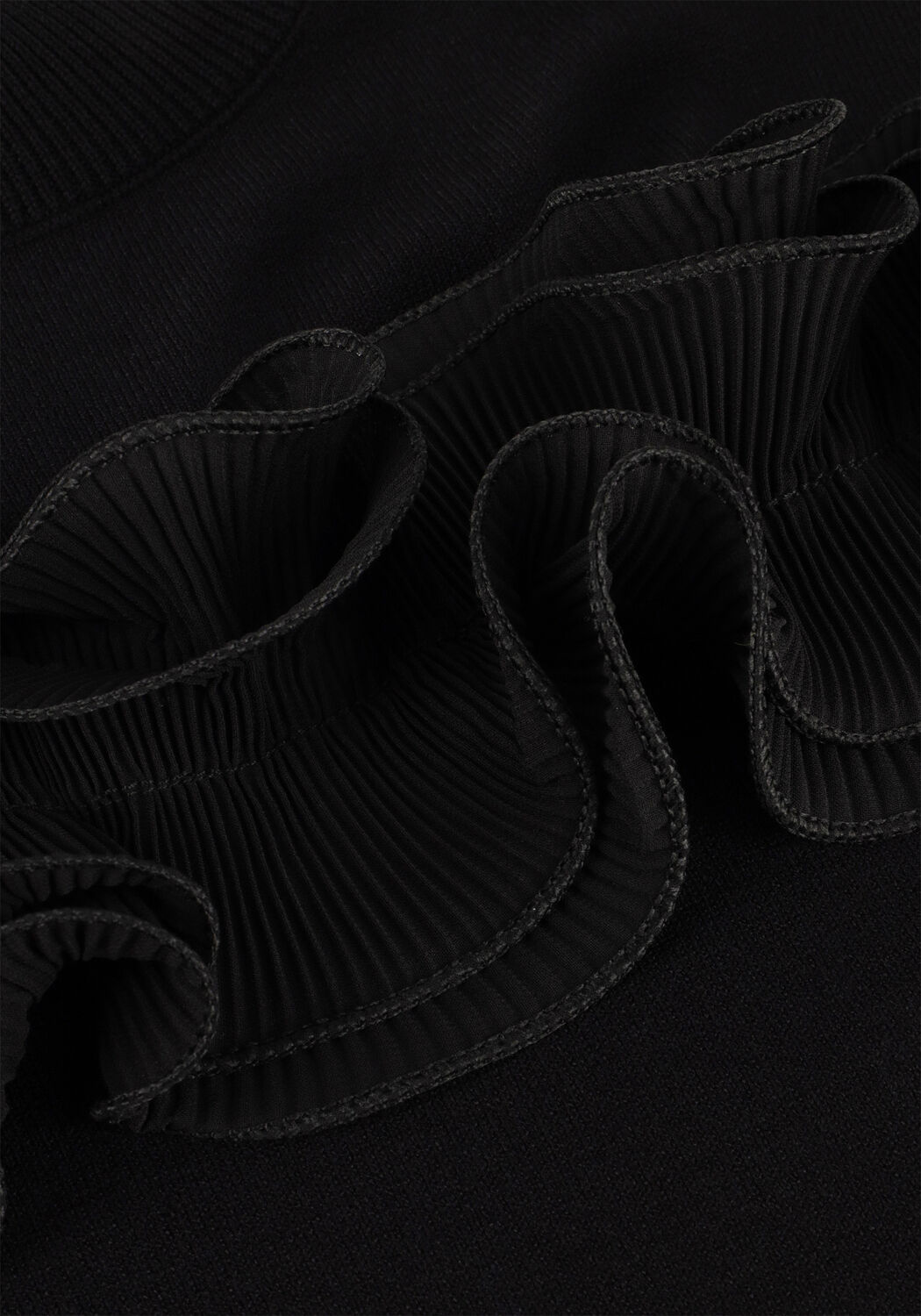 Schwarze JANSEN AMSTERDAM Pullover FN155 TOP BARBARA - large