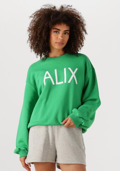 Grüne ALIX THE LABEL Pullover LADIES KNITTED CLEAN LOGO SWEATER - large