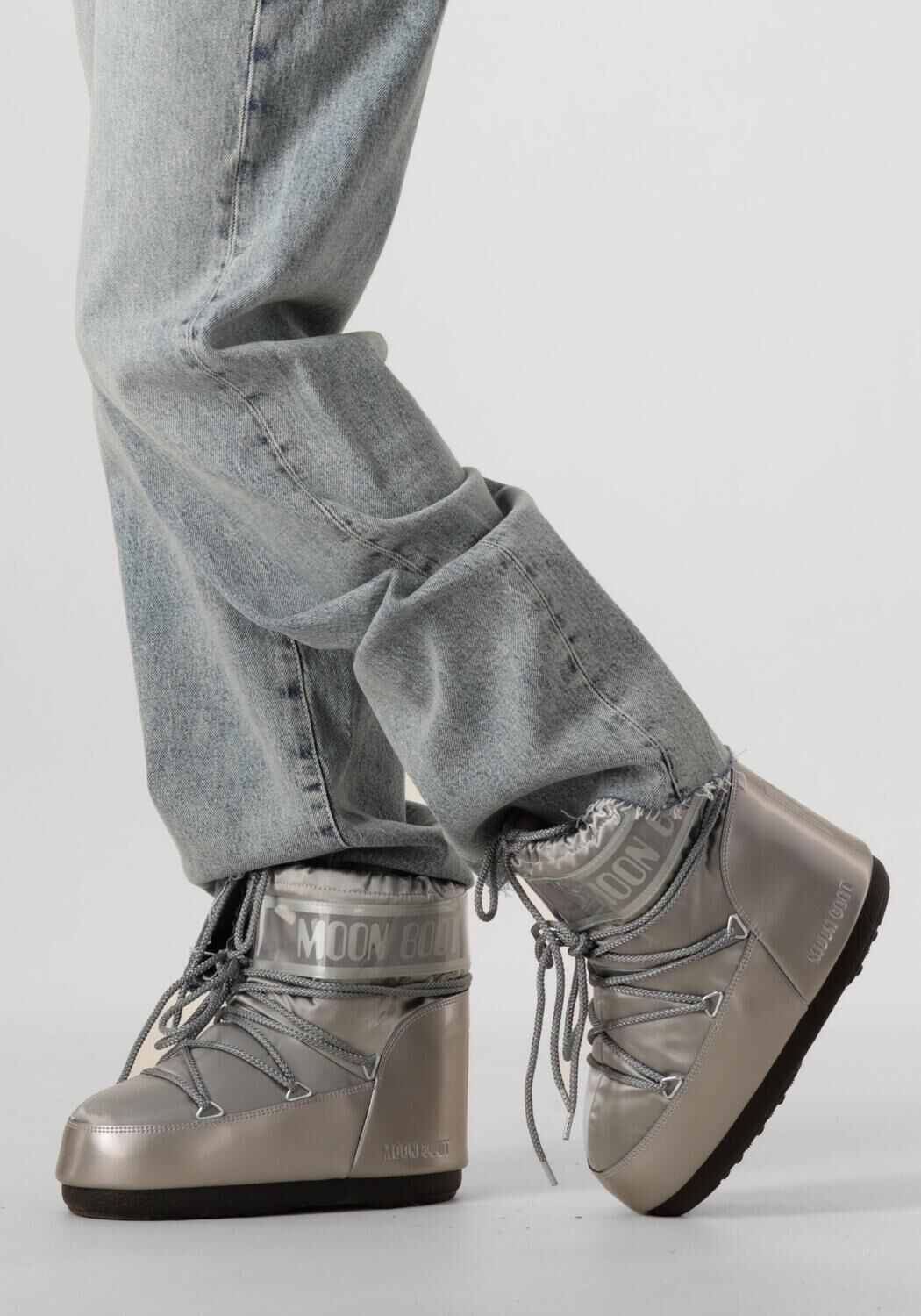 Silberne MOON BOOT Snowboots ICON LOW GLANCE - large