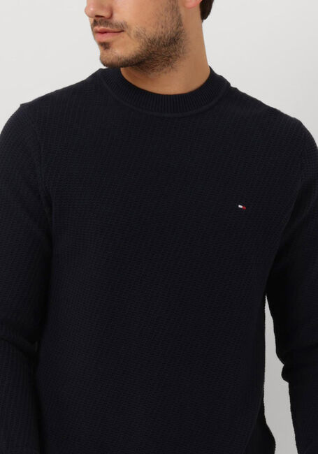 Dunkelblau TOMMY HILFIGER Pullover RECTANGULAR STRUCTURE CREW NK - large