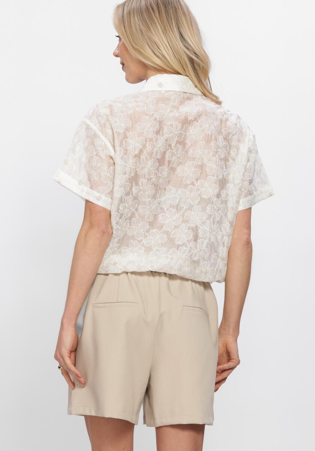 Nicht-gerade weiss NUKUS Blusen BRITT BLOUSE FLOWER - large