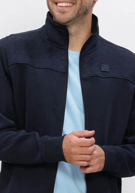 Blaue PME LEGEND Strickjacke INTERLOCK SWEAT - large