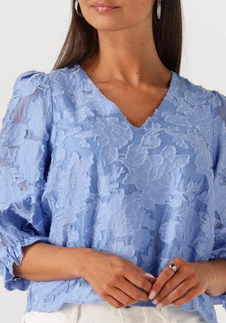 Hellblau SELECTED WOMEN Blusen SLFCATHI-SADIE 3/4 TOP FF - large
