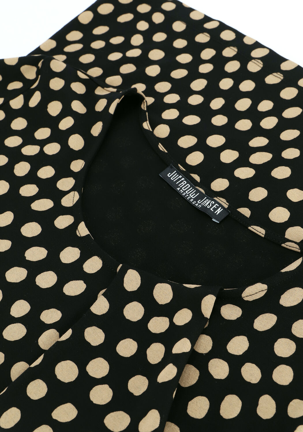 Schwarze JANSEN AMSTERDAM Top TOP PLEAT NECK - large