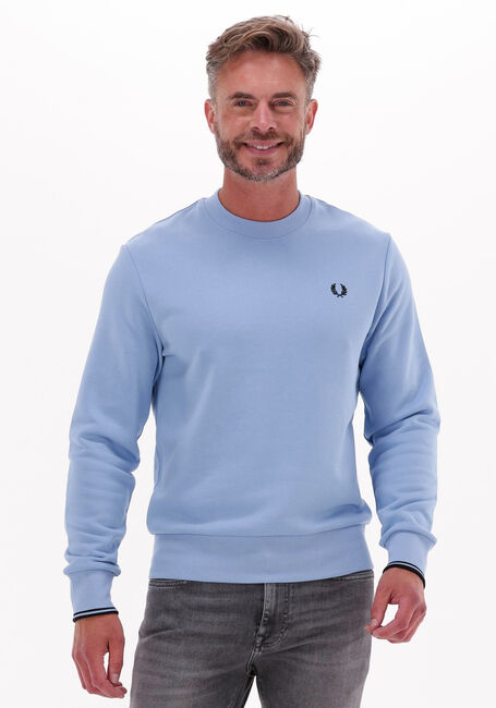 Hellblau FRED PERRY Pullover CREW NECK SWEATSHIRT - large