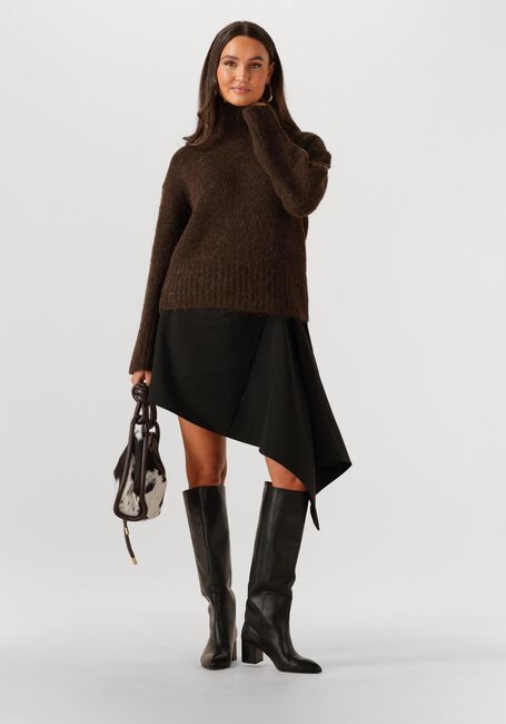 Braune SELECTED WOMEN Pullover SLFGABRIELLA LS KNIT HIGH NECK - large