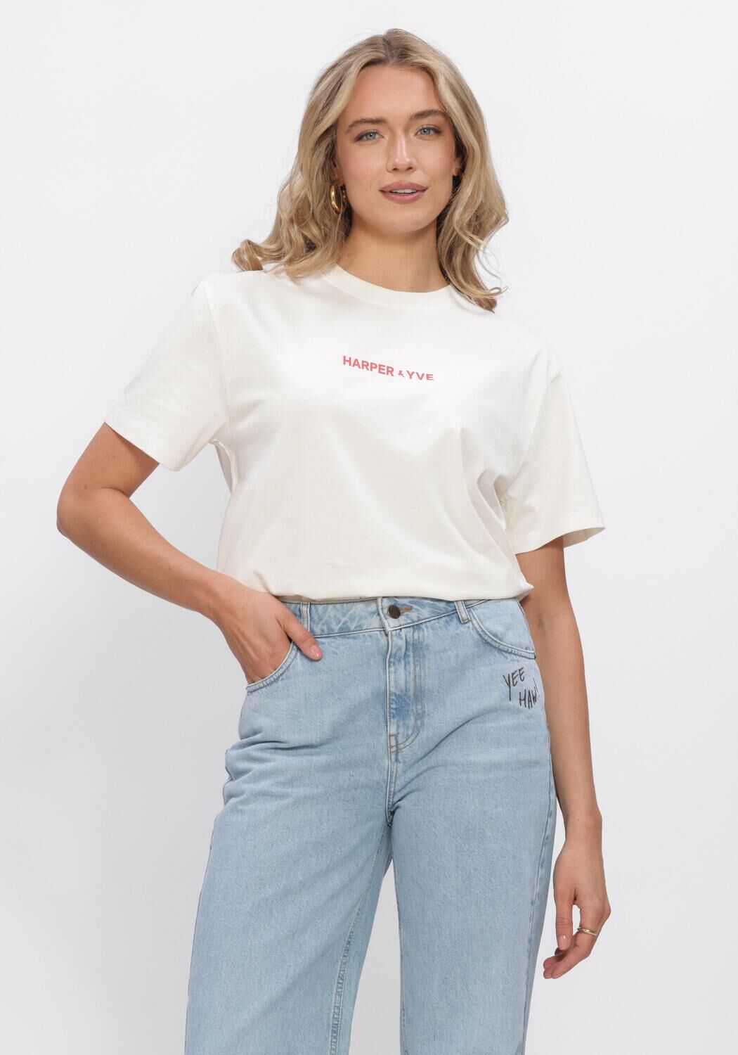 Wei&szlig;e HARPER & YVE T-shirt MEXICANBACK-SS - large