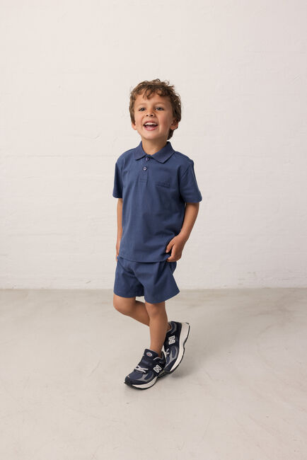 Blaue MARMAR COPENHAGEN Polo-Shirt TAD POLO - large