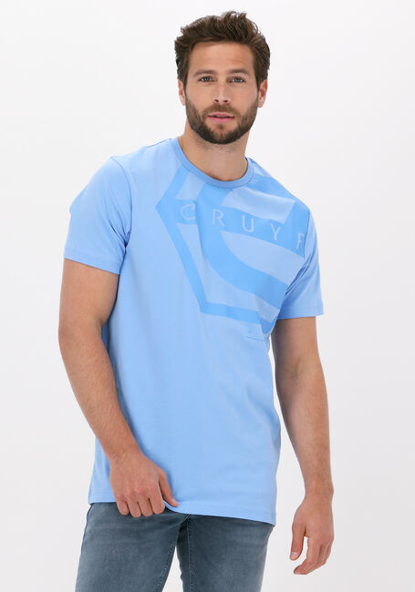 Blaue CRUYFF T-shirt SAUL T-SHIRT - 95 / 5 COTTON / ELASTHAN - large