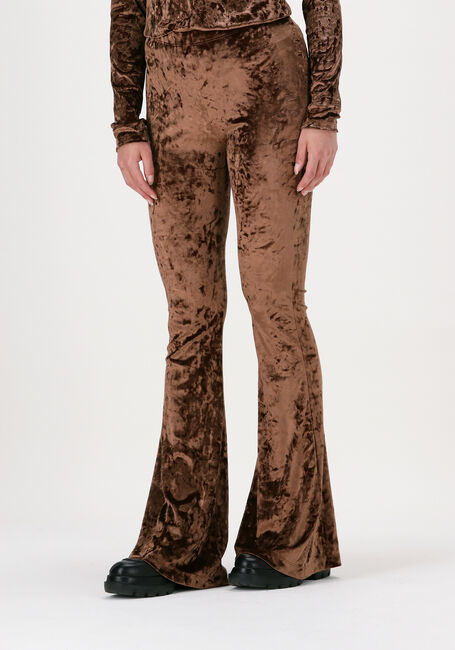 Braune CATWALK JUNKIE Schlaghose TR VELVET - large