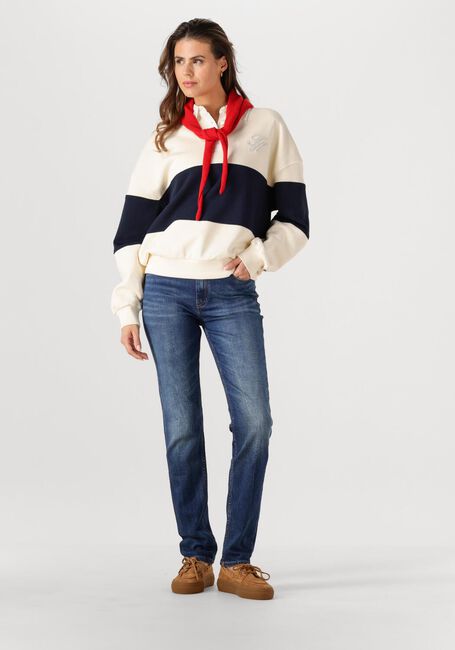 Mehrfarbige/Bunte TOMMY HILFIGER Sweatshirt GOLD BTN RUGBY FLEECE SWTSRT - large