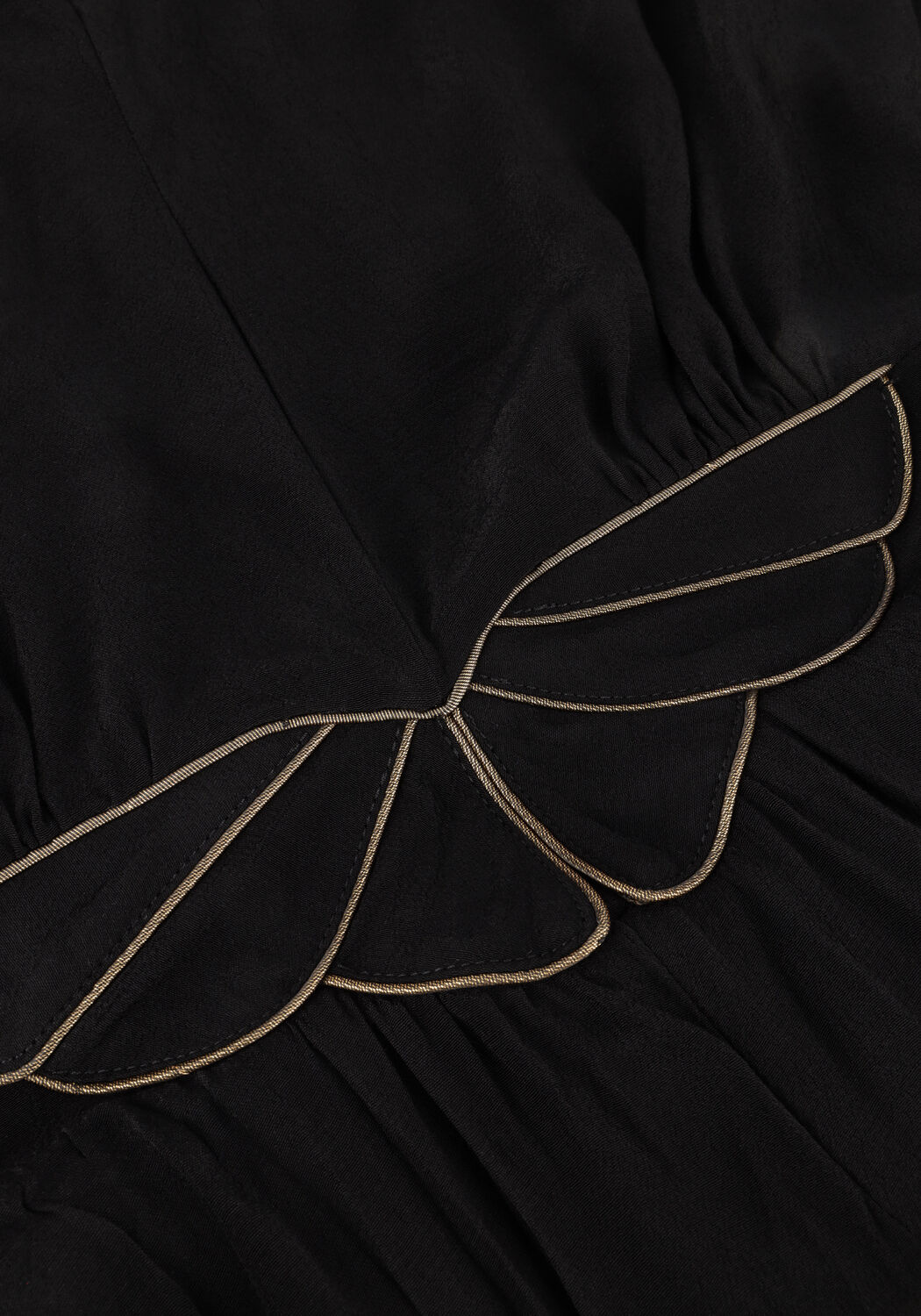 Schwarze LOUIZON Maxikleid FAYENCE - large