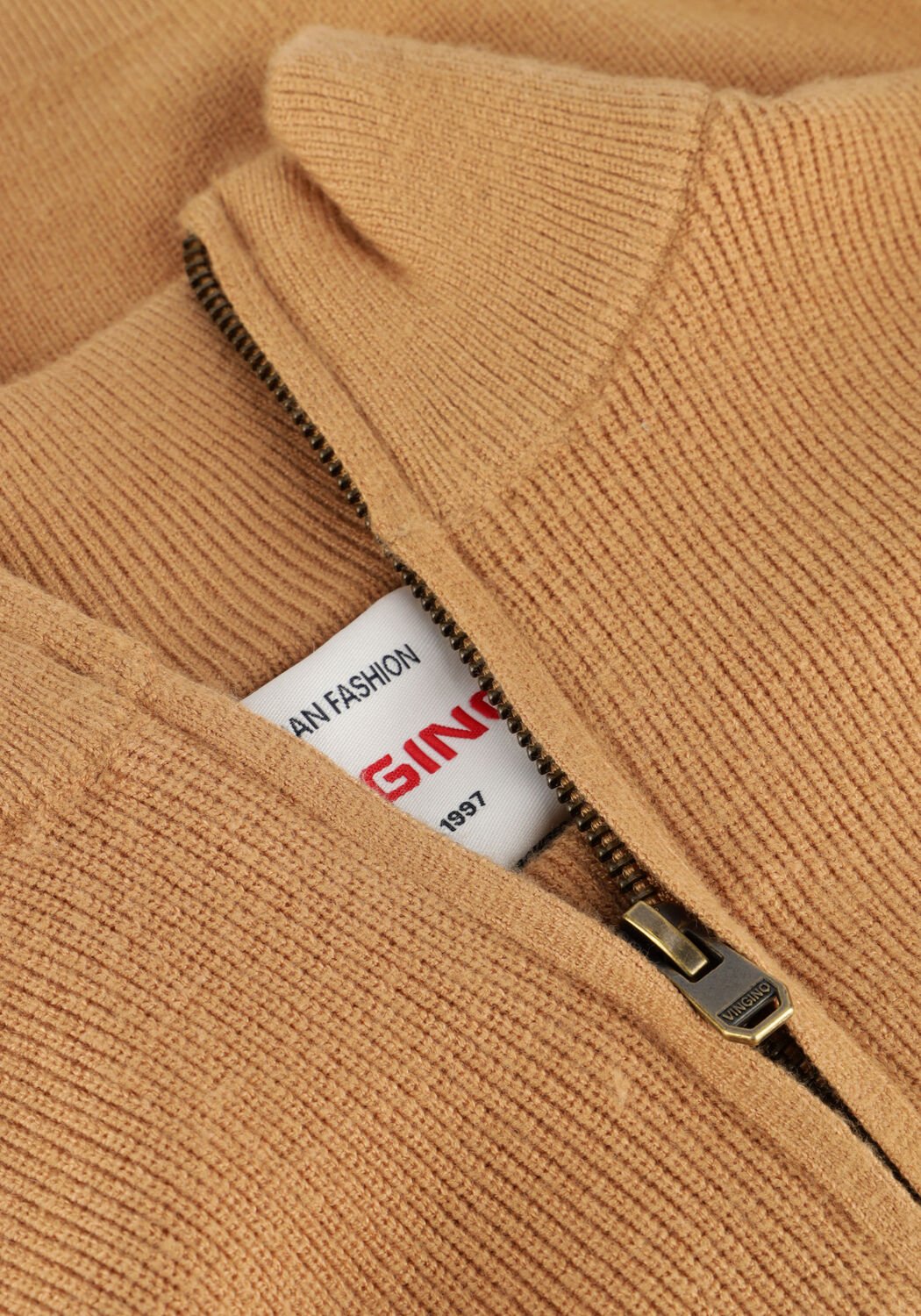 Braune VINGINO Rollkragenpullover KNIT-HALF-ZIP - large
