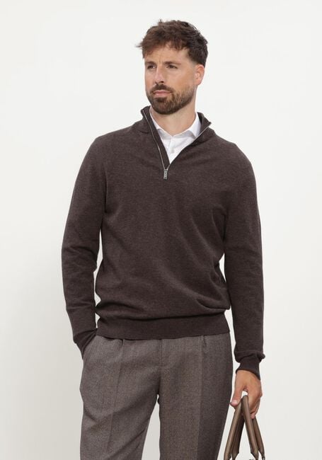 Braune PROFUOMO Pullover NEW WOOL BLEND - large
