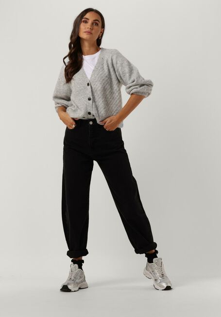 Graue SELECTED WOMEN Strickjacke SIF SISSE LS KNIT CARDIGAN - large