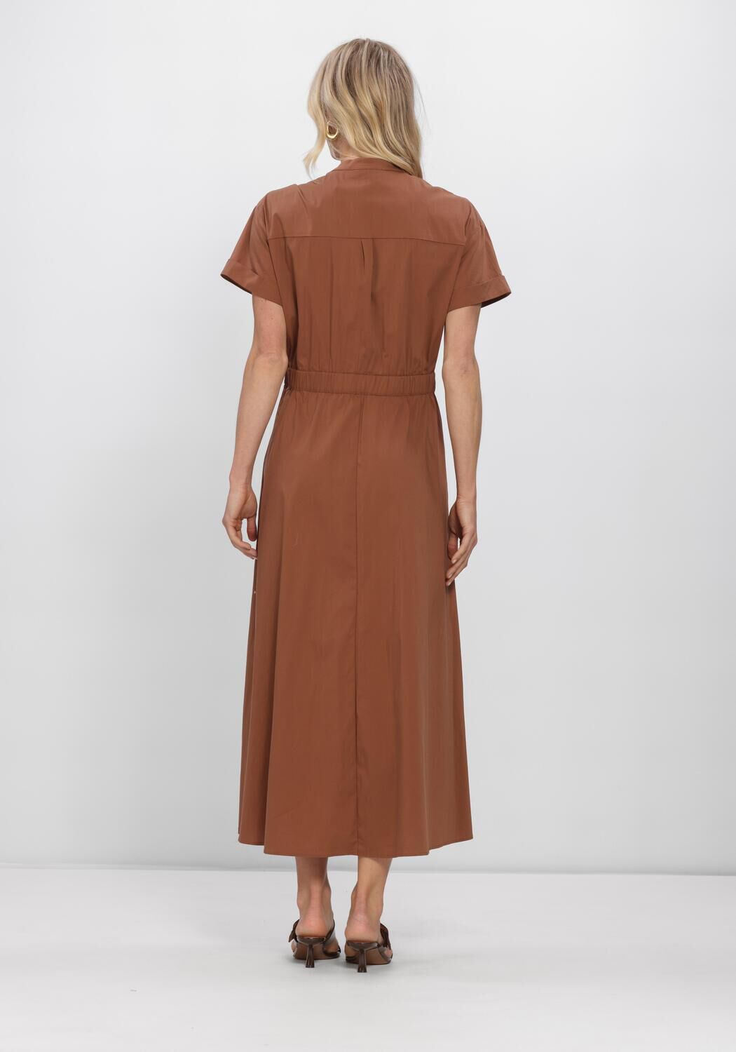 Braune CO'COUTURE Midikleid ELARACC WRAP SS DRESS - large