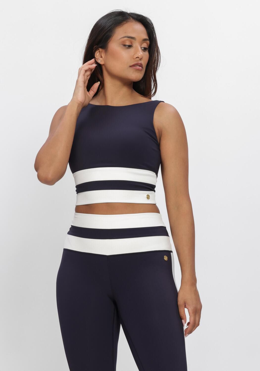 Dunkelblau HOUSE OF GRAVITY Top DIVINE CROP TOP RIB - large