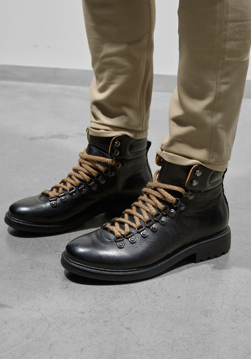 Schwarze STEFANO LAURAN Schn&uuml;rboots 1562 - medium