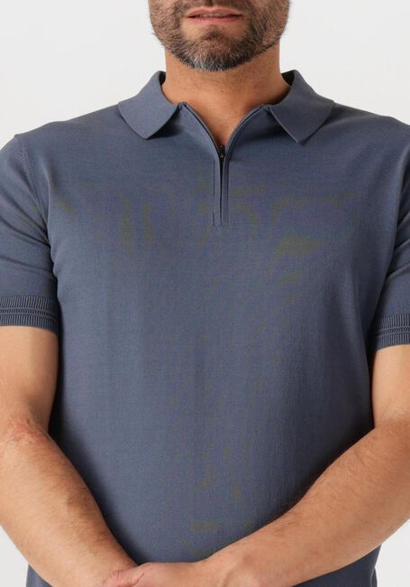 Graue GENTI Polo-Shirt POLO ZIP SS K2053-1260 - large