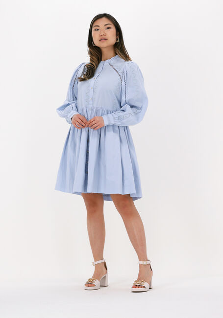 Blaue Y.A.S. Minikleid YASKENORA LS SHIRT DRESS - large