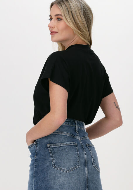 Schwarze CALVIN KLEIN T-shirt STACKED LOGO LOOSE TEE - large