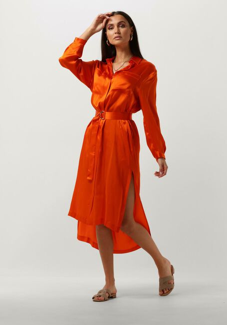Orangene SEMICOUTURE Midikleid FILLIPA DRESS - large