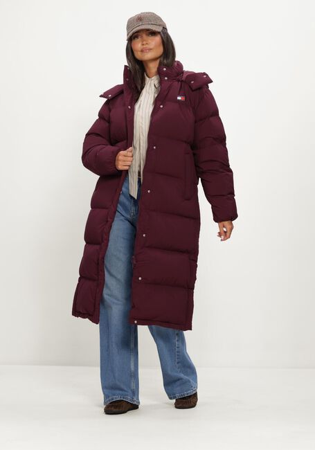 Bordeaux TOMMY JEANS Wattierte Jack TJW ALASKA LONG PUFFER - large