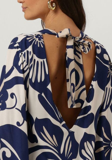 Blaue ACCESS Midikleid LOOSE PRINTED DRESS - large