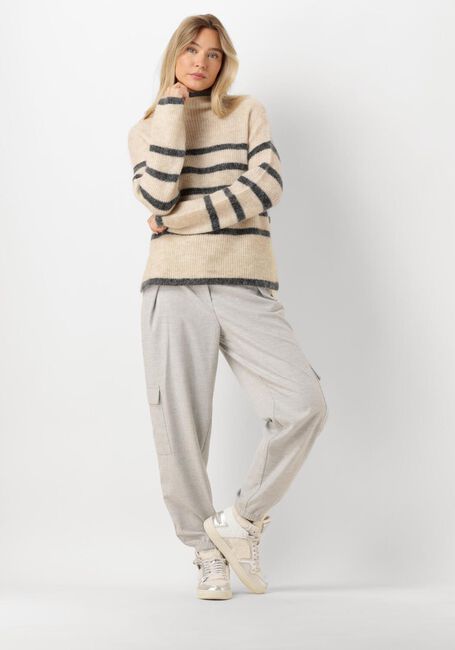 Sand SECOND FEMALE Pullover OVALIS KNIT T-NECK - large