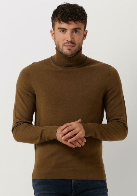 Grüne CALVIN KLEIN Rollkragenpullover MERINO TURTLE NECK - large