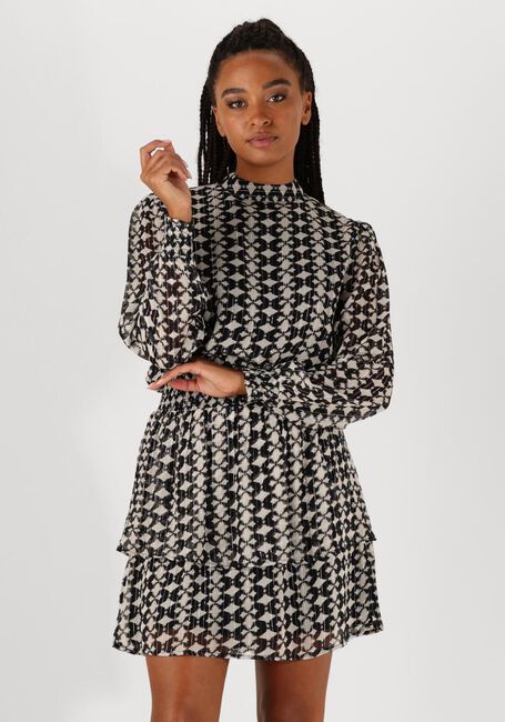 Schwarze AAIKO Minikleid GABRY IKAT DOT VIS 515 - large