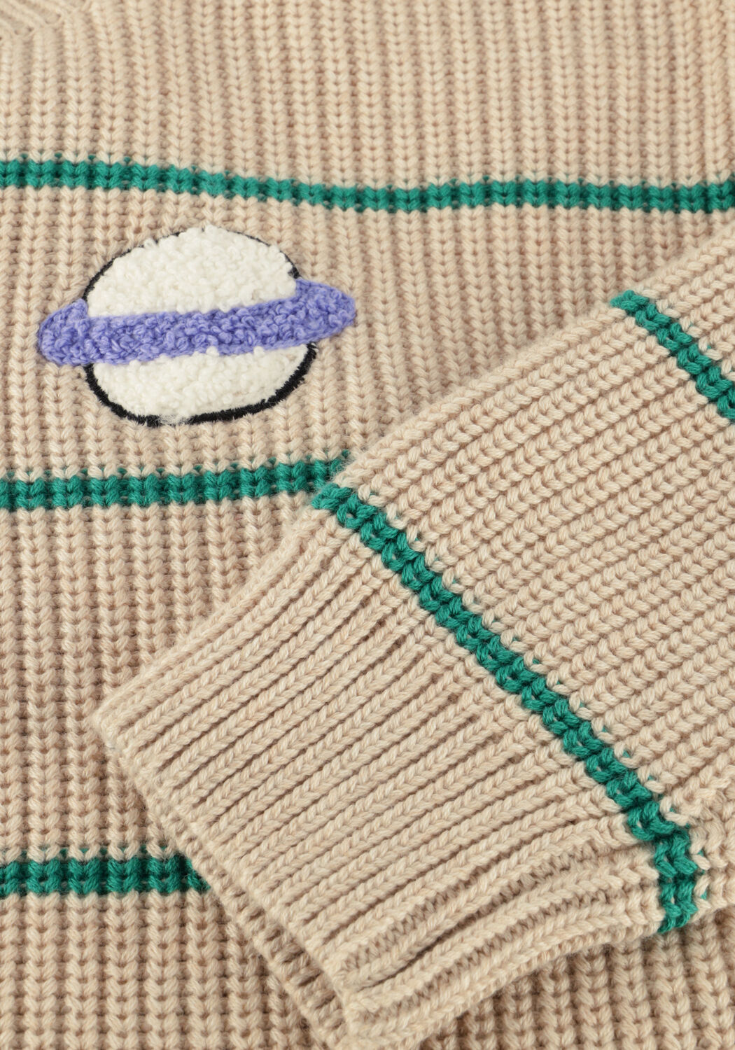 Beige Sproet & Sprout Pullover SWEATER STRIPES - large