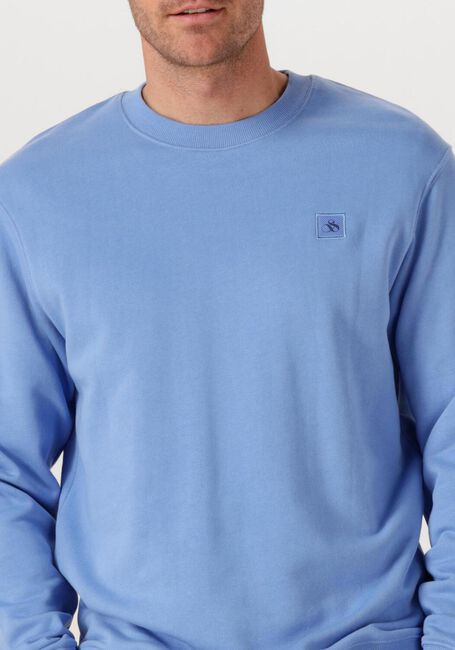 Hellblau SCOTCH & SODA Sweatshirt SEASONAL CORE - REGULAR-FIT LOGO SWEATSHIRT - large