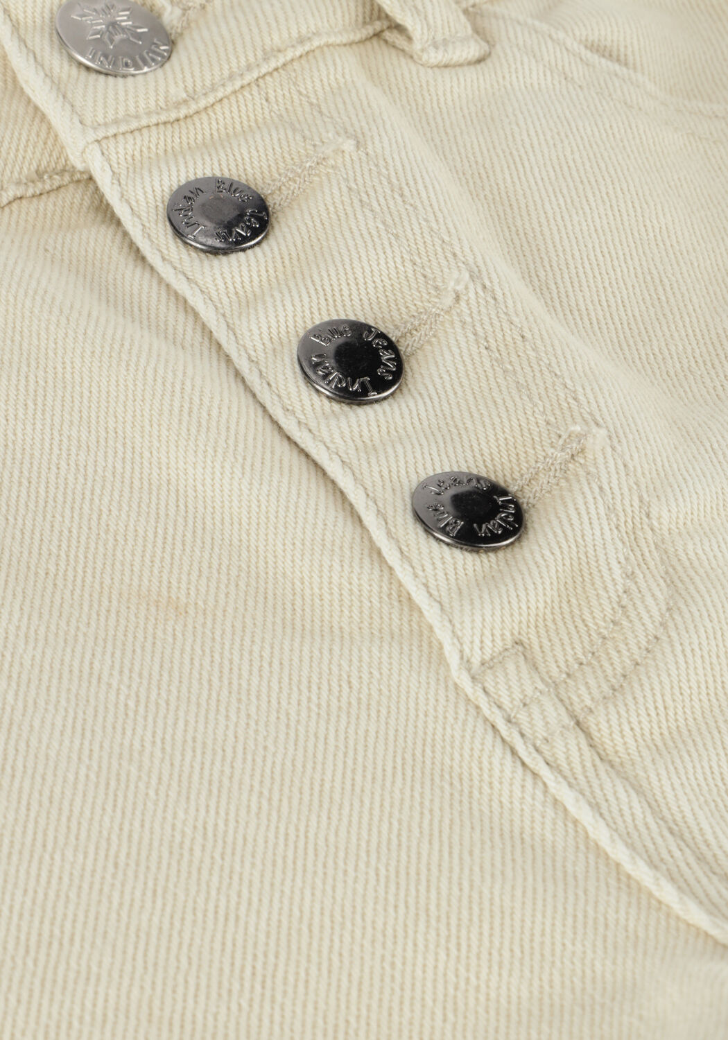 Beige INDIAN BLUE JEANS Kurze Hosen WIDE DENIM SHORT SAND - large