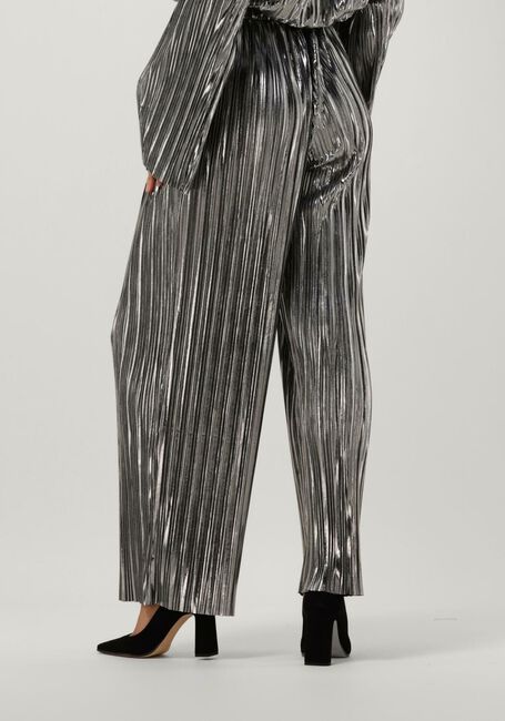 Silberne SELECTED FEMME Hose SLFNALINE TINNI HW RELAXED PANT - large