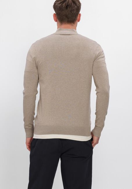 Beige PROFUOMO Pullover HALF ZIP LUXURY BASIC - large