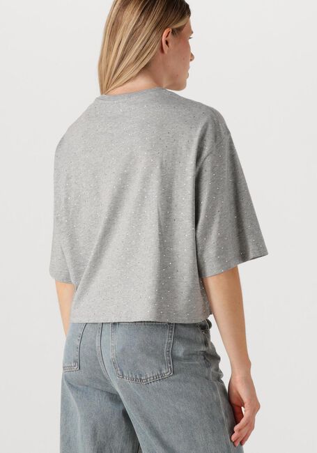 Graue ALIX THE LABEL Blusen LADIES KNITTED STUDDED T-SHIRTS - large